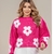 Tricot de flor com pelinhos - comprar online