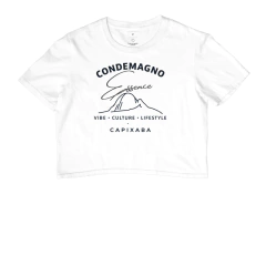 Camiseta Cropped CONDEMAGNO – Essence Capixaba Edição Pedra Azul Minimal