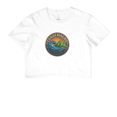 Camiseta Cropped CONDEMAGNO – MAR & MONTANHA | Prainha Dimension Edition na internet