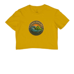 Camiseta Cropped CONDEMAGNO – MAR & MONTANHA | Prainha Dimension Edition - comprar online