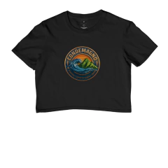 Camiseta Cropped CONDEMAGNO – MAR & MONTANHA | Prainha Dimension Edition - comprar online