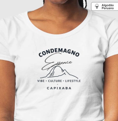 Camiseta Algodão Peruano CONDEMAGNO – Essence Capixaba Edição Pedra Azul Minimal
