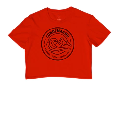 Camiseta Cropped CONDEMAGNO – MAR & MONTANHA | Prainha Basic Edition (BCRAV) - CONDEMAGNO - Lifestyle CAPIXABA