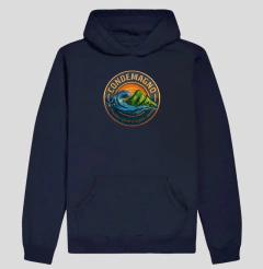 Hoodie Moleton CONDEMAGNO – MAR & MONTANHA | Prainha Dimension Edition