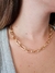 Choker Corrente Elos Fígaro - Folheado - Tezza