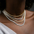 Choker Semijoia Cristais Baguete na internet