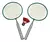 Kit De Badminton 2 Raquetas + 2 Plumas + Funda An91972 - comprar online
