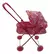 Coche Cuna Para Muñeca/bebote Con 4 Ruedas - De Caño Color Rosa