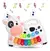 Organo Vaquita Luces Sonidos Animales Celeste O Blanco - comprar online