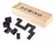Juego Domino Caja Madera Economico Ficha Negra FDD654