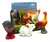 Set De 6 Animales Granja En Caja De Acrilico Manymals - comprar online