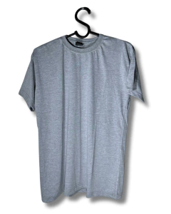 Camiseta Lisa Cinza Mescla – Fio 30.1 Premium 100% Algodão - comprar online