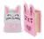 Cuaderno peluche conejo con lapicera