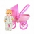 carrito de bebe con capota + bebe YOLY BELL
