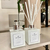 Kit difusor e sabonete todo branco - Dolce Fraganza 
