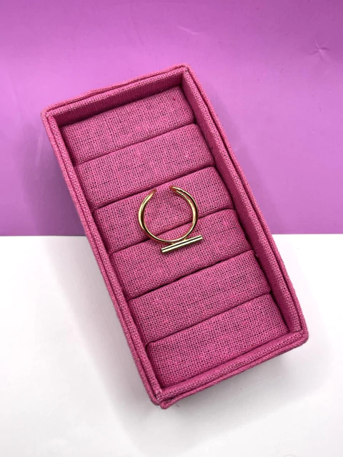 Anel Barra Ouro 18k