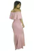 Vestido Longo Ombro a Ombro com Babado Elegante e Rabo de Sereia Festa | REF: VK4 - MUSA FIT