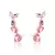 Brinco Cristal Turmalina Rosa Cristal Ametista Cristal Tanzanita Ear Cuff 4 Gotas - comprar online