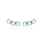 Brinco Cristal Paraíba Ear Cuff 3 Redondos - Macla- Semijoias/Bijuterias