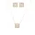 CONJUNTO ZIRCONIA BRANCA QUADRADO na internet