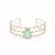 Bracelete Gota Fusion Esmeralda Colombiana com Zircônias Coloridas - Banho de Ouro 18k - comprar online