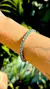 Pulseira Riviera Inteira Cristal Paraíba Redondos - Banho de Ródio Branco - comprar online