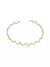 Bracelete Braço Superior Folheado a Ouro 18k e Prata Ondulado Diana - comprar online