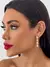 Brinco Folheado a Ouro 18k e Prata 925 Desing Quadrado - comprar online