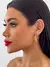 Brinco Folheado a Ouro 18k e Prata 925 Infinito Cravejado - comprar online