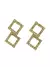Brinco Folheado a Ouro 18k Triângulo Vazado com Strass - comprar online