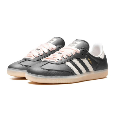 Tênis Adidas Samba 'Black Wonder Quartz Ribbon Laces' na internet