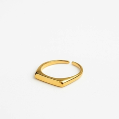 Anel Dourado Reto Essenziale