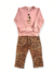 Kit 2 Conjuntos Infantil de Suede Peluciado com Aplique Frontal e Calça de Suede Estampada 01 ao 03 Sortido ( 2 Blusas + 2 Calças ) - LRM Kids