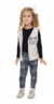 Kit 2 Calça Infantil de Jaquard com cós rebatiso 01 ao 03 Sortido