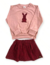 Kit 2 Conjunto Infantil Suede com Aplique e Short Saia de Jaquard 01 ao 03 Sortido ( 2 Blusas + 2 Shorts Saia ) na internet