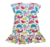 Kit 2 Vestidos Infantil de Crepe Estampado Manga Curta Estampado 04 ao 12 Sortido na internet
