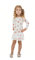 Kit 2 Vestidos Infantil de Viscose Estampado com Babado Godê 01 ao 03 Sortido