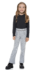 Kit 2 Calças Flare Infantil de Jaquard com detalhe de Strass 04 ao 10 Sortido