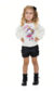 Kit 2 Conjuntos Infantil Shorts de Cirrê com Blusa de Suede com Estampa 01 ao 03 Sortido ( 2 Blusas+ 2 Shorts)