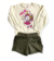 Kit 2 Conjuntos Infantil Shorts de Cirrê com Blusa de Suede com Estampa 01 ao 03 Sortido ( 2 Blusas+ 2 Shorts) - comprar online