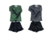Kit 2 Conjuntos Infantil Shorts de Cirrê com Blusa com detalhe de Cirrê 04 ao 12 Sortido ( 2 Blusas + 2 Shorts ) - comprar online