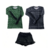 Kit 2 Conjuntos Infantil Shorts de Cirrê com Blusa com detalhe de Cirrê 04 ao 12 Sortido ( 2 Blusas + 2 Shorts ) na internet