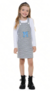 Kit 2 Conjunto Salopete Infantil de Jaquard com Blusa de Meia Malha 04 ao 12 Sortido ( 2 Blusas + 2 Salopete )