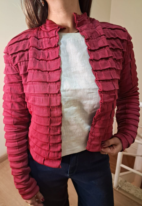 Casaqueto Camadas de Vento em Tricô - comprar online