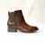 Bota bico redondo detalhe tressê - VELVI - A marca da Vintage