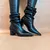 Bota salto bloco slouchy - comprar online