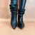 Bota salto bloco slouchy na internet