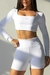 SHORTS MODELADOR CINTURA ALTA BRANCO