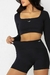 SHORTS MODELADOR CINTURA ALTA PRETO