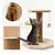 Arranhador Para Gatos Escalador Poste com Brinquedo Duplo
